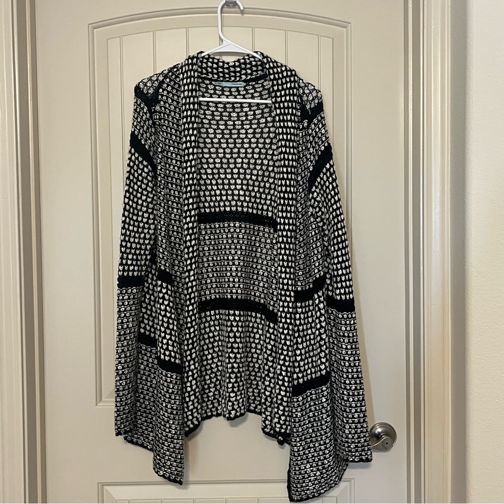 Black & White Knit Sweater